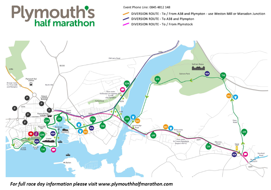 Plymouth Half Marathon route information The Devon Daily